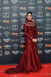 Los primeros invitados a la 33 ceremonia de los Premios Goya han comenzado a llegar a la alfombra roja del Palacio de Exposiciones y Congresos de Sevilla (FIBES) hacia las 18.20 horas de este sábado 2 de febrero