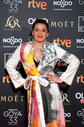 Los primeros invitados a la 33 ceremonia de los Premios Goya han comenzado a llegar a la alfombra roja del Palacio de Exposiciones y Congresos de Sevilla (FIBES) hacia las 18.20 horas de este sábado 2 de febrero