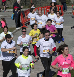 Imágenes de la tercera edición de la Carrera de los Valientes, celebrada este domingo en el campus de la Universidad de Navarra.