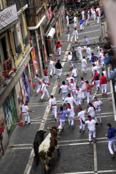La grabación del filme, que ha arrancado a las 8 horas, ha cortado el tránsito peatonal de varias calles del Casco Viejo hasta las 20 horas