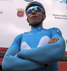 El francés Jonathan Hivert, del equipo Direct Energie, ganó el XXI Gran Premio Induráin, disputado en Navarra con un recorrido de 193 kilómetros, con salida y llegada en Estella.