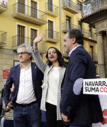 La portavoz nacional de Ciudadanos estuvo en la Plaza Consistorial junto a José Jacier Esparza este martes, 14 de mayo.