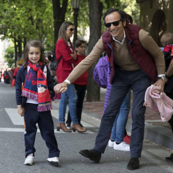 La plantilla, el cuerpo técnico y la directiva del C.A. Osasuna celebró en la sede del Gobierno de Navarra y en el Ayutamiento de Pamplona el ascenso a Primera División.
