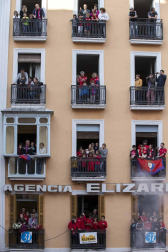 La plantilla, el cuerpo técnico y la directiva del C.A. Osasuna celebró en la sede del Gobierno de Navarra y en el Ayutamiento de Pamplona el ascenso a Primera División.
