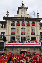 Este miércoles 24 de julio comenzaron las fiestas de Santa Ana en Tudela con el tradicional lanzamiento del cohete.