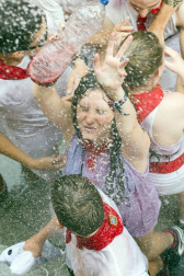 Este miércoles 24 de julio comenzaron las fiestas de Santa Ana en Tudela con el tradicional lanzamiento del cohete.