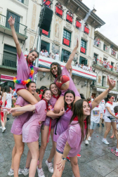 Este miércoles 24 de julio comenzaron las fiestas de Santa Ana en Tudela con el tradicional lanzamiento del cohete.