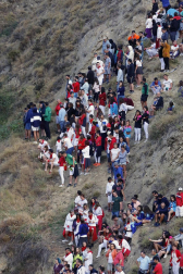 Todas las fotos del encierro del día 11 de agosto de del Pilón de Falces, una carrera que duró dos minutos y 15 segundos.