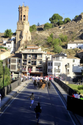 Fotos del primer encierro del puente de fiestas de Peralta y de la charanga 'Las Tetas'