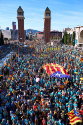 La manifestación registra la participación más baja de los últimos años.