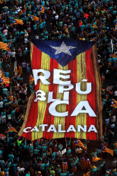 La manifestación registra la participación más baja de los últimos años.