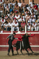 Galería de imágenes de la corrida de toros del 12 de septiembre en las fiestas de Sangüesa.