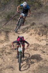 La localidad de Tierra Estella acogió este domingo al disputa de la prueba ciclista.