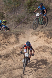 La localidad de Tierra Estella acogió este domingo al disputa de la prueba ciclista.