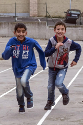 Alumnado del CPRicardo Campano de Viana durante una jornada lectiva