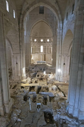 Fotos de las excavaciones arqueológicas en el Monasterio de Irache