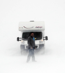 La nieve ha cubierto este domingo la zona de Larra-Belagoa.