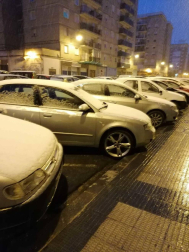 Imágenes de las distintas localidades de Navarra que amanecieron nevadas este martes, 31 de marzo de 2020.