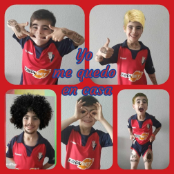 Los lectores de Diario de Navarra posan con la camiseta de sus equipos preferidos durante el confinamiento en sus casa con motivo de la pandemia de coronavirus.