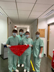 El pañuelo de San Fermín este sábado en todas las ventanas de Navarra. Esa es la idea con la que la capilla de San Fermín hace un llamamiento con motivo del cuarto peldaño de la escalera, este 4 de abril,