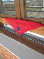 El pañuelo de San Fermín este sábado en todas las ventanas de Navarra. Esa es la idea con la que la capilla de San Fermín hace un llamamiento con motivo del cuarto peldaño de la escalera, este 4 de abril,