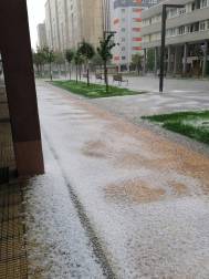 Fotografías de la impresionante tormenta y granizo de este sábado, 25 de abril
