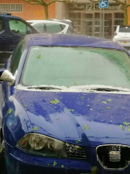 Fotografías de la impresionante tormenta y granizo de este sábado, 25 de abril