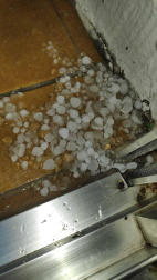 Fotografías de la impresionante tormenta y granizo de este sábado, 25 de abril