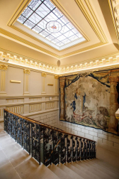 Así han quedado las salas de las instalaciones, ubicadas en el Palacio de Navarra y que se destinarán a uso público.