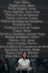 Familiares de los fallecidos participaron en una plantación simbólica de un cerezo