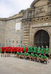 El equipo rompió la rutina de entrenamientos y disfrutó de un paseo por San Cristóbal-Ezkaba y de una comida