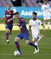 Imágenes del encuentro entre Barcelona y Osasuna, que han ganado los culés por 4-0.