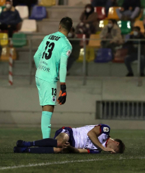 Imágenes del partido de primera ronda de la Copa del Rey disputado entre la Mutilvera y el Racing de Santander en Mutilva.