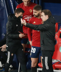 Imágenes del partido entre Osasuna y Barcelona disputado en El Sadar.