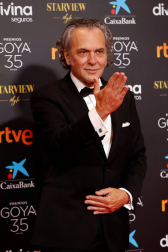 Actores, presentadores y cantantes desfilan por la alfombra roja de los premios Goya 2021.