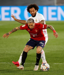 Imágenes del partido entre Real Madrid y Osasuna en el estadio Alfredo Di Stéfano.