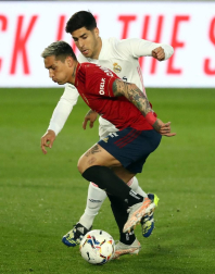 Imágenes del partido entre Real Madrid y Osasuna en el estadio Alfredo Di Stéfano.