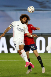 Imágenes del partido entre Real Madrid y Osasuna en el estadio Alfredo Di Stéfano.