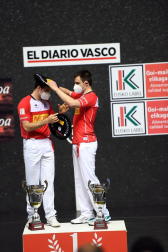 El vízcaino y el navarro se impusieron a Peña y Albisu por 22-7 en el frontón Bizkaia