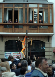 Procesión del Santo Entierro de la Semana Santa 2022 en Pamplona.