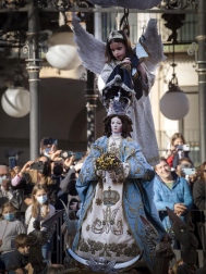 Badaja del Ángel de Tudela Semana Santa 2022.
