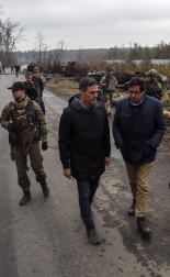 Pedro Sánchez, en Ucrania