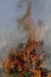 Incendio en San Martín de Unx.