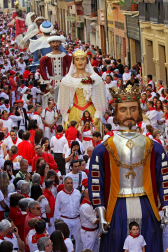 Imágenes de la procesión de San Fermín este 7 de julio de 2022.
