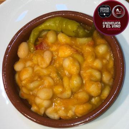 EL PATIO DE LAS COMEDIAS. Pochas con bacalao (apta para celíacos).