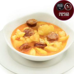 CASA PACO. Pataticas con chorizo (apta para celíacos).