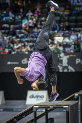 Fotos del Campeonato de España de Parkour en el Navarra Arena.