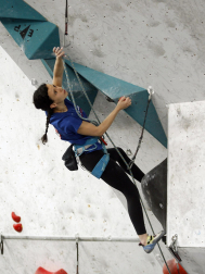 Fotos del Campeonato navarro de escalada de dificultad. /