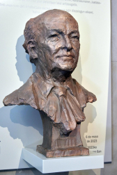 Imagen de la inauguración de la exposición ‘Tomás Caballero. Vida y asesinato’, en el Palacio del Condestable de Pamplona.