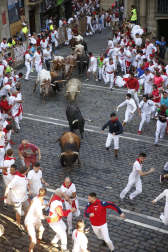Plaza del Ayuntamiento, cuarto encierro.